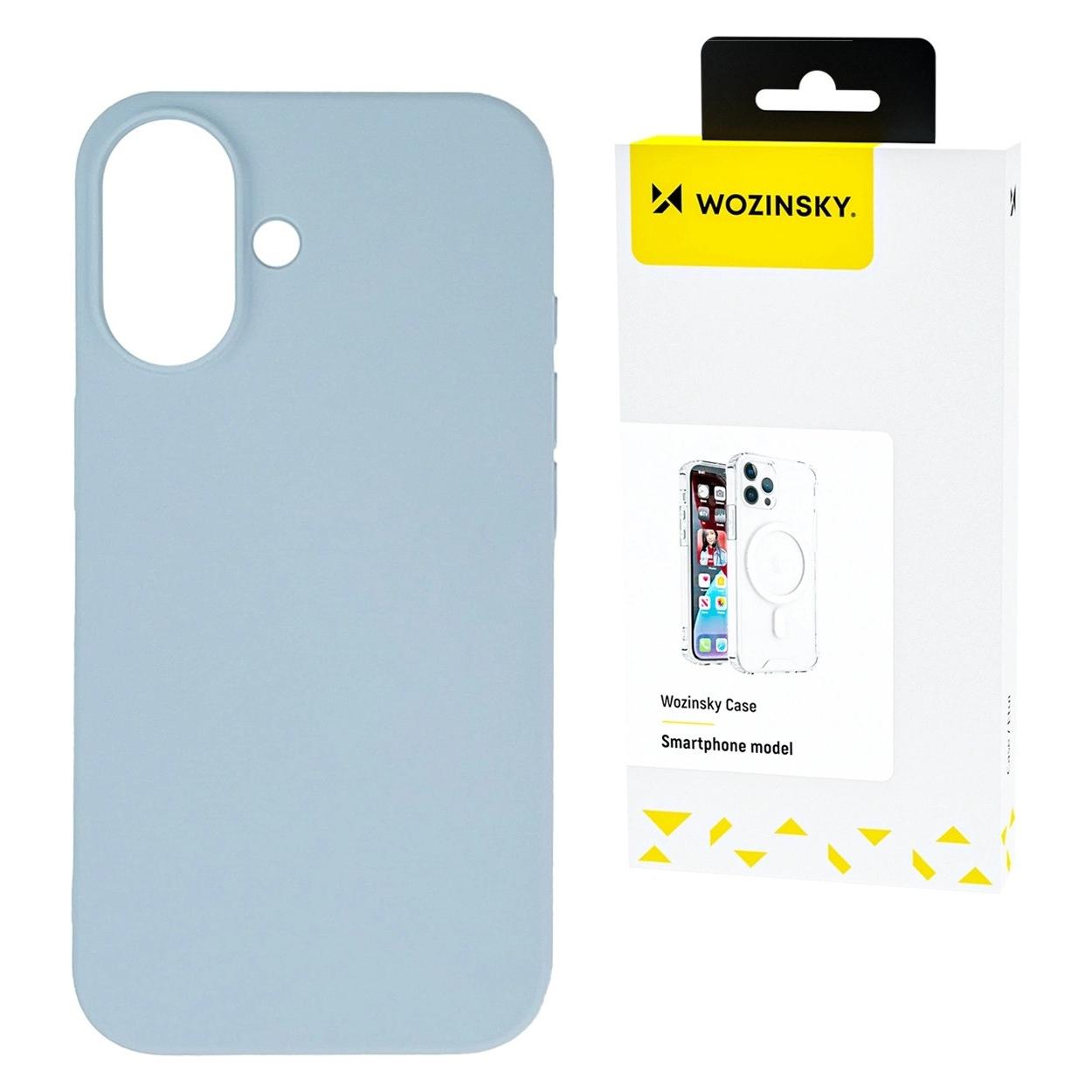 Wozinsky Silikonowe etui Silicone Case na Samsung Galaxy S24 FE - niebieskie (Samsung Galaxy S24 FE) (5907769371158)