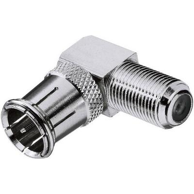Renkforce RF-4196997 F-Winkelstecker Anschlüsse: F-Quick-Stecker, F-Buchse 1St.