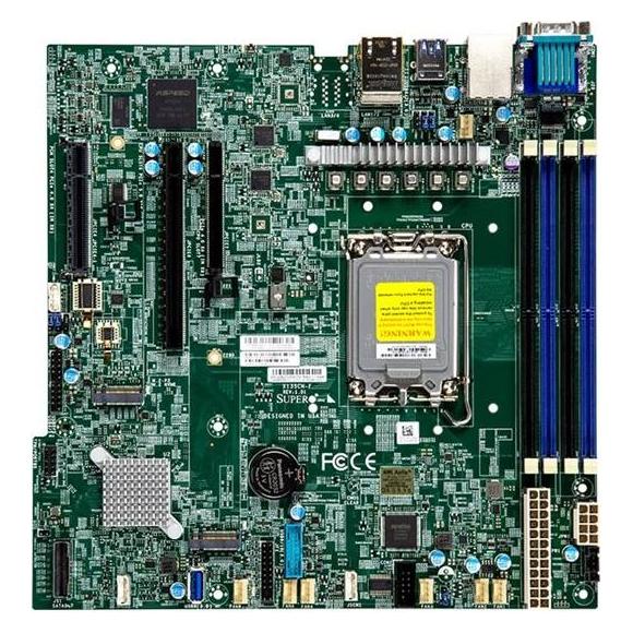 Supermicro Mainboard X13SCH-F micro-ATX Sockel 1700 DDR5-only Bulk (LGA 1700, Intel C266, mATX) (MBD-X13SCH-F-B)