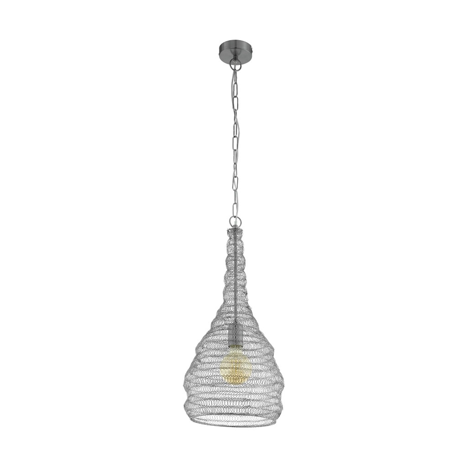 Eglo Colten flexibele hanglamp zilverkleurig staal voor de woonkamer