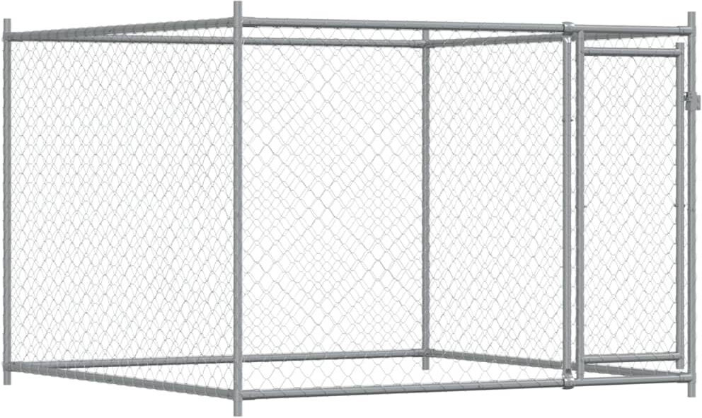 Archie & Oscar Alejandra 150cm H Steel Yard Kennel Gray 150 H x 1000 W x 200 D cm