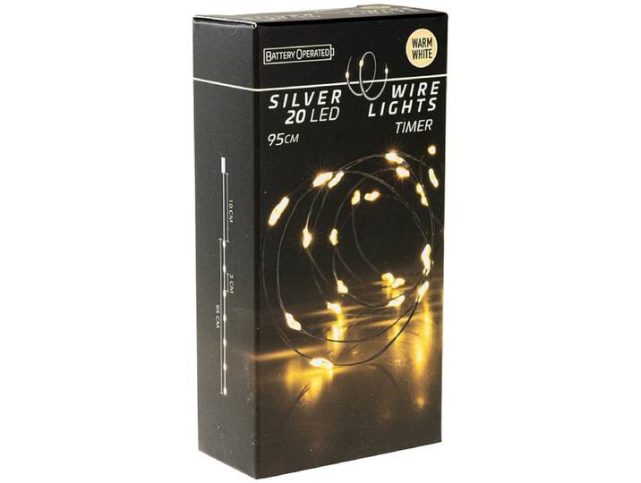 Lichtergirlande NEVA Weiss 95cm