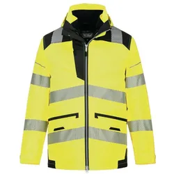 Portwest,  Warnschutzjacke 5-in-1 mit 10 Taschen Gelb XL (XL)