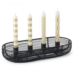 Villeroy & Boch Christmas Chic Adventskranz 28,5 x 12 cm inkl. Kerzen