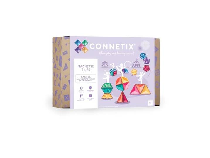 CONNETIX Erweiterungspaket Pastellform, 48 Stück, Mehrfarbig