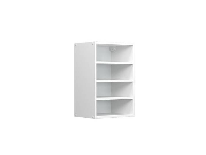 Vicco Hängeschrank R-Line Weiß 40 cm mit offenen Regalen, Holzwerkstoff, Rechteckig, 40x60x29 cm, Wohnzimmer, Wohnwand, Hängeelement
