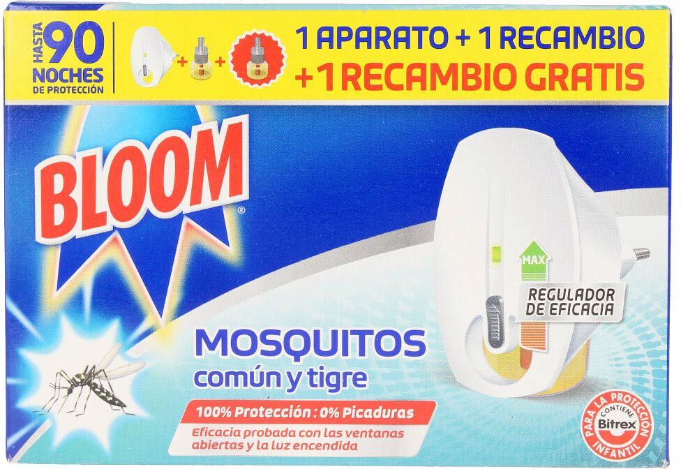 Dispositivo elétrico Bloom Mosquitos + 2 peças de reposição