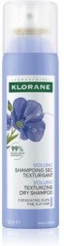 Klorane Flax Fiber champô seco para cabelo fino e sem volume 150 ml. Flax Fiber