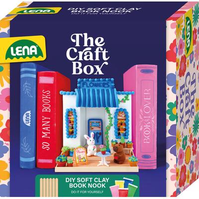 Kreativset LENA "The Craft Box, DIY Soft Clay Book Nook", bunt, Kreativsets, Kinder