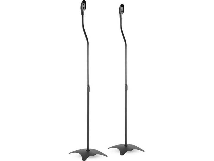 Inline Lautsprecher-Wandhalterung Lautsprecherständer Teleskop 68-110cm, 2 Stück, schwarz