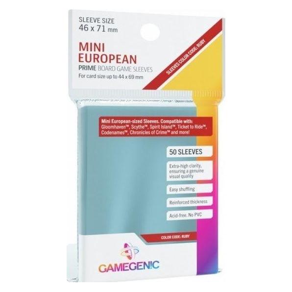 Gamegenic GGS10050ML - PRIME Hüllen, Europäische Minigrösse 46 x 71 mm - Transparent (50 Hüllen) (GGS10050)