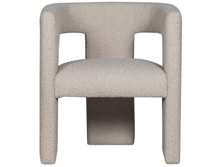 Fauteuil en bouclé beige