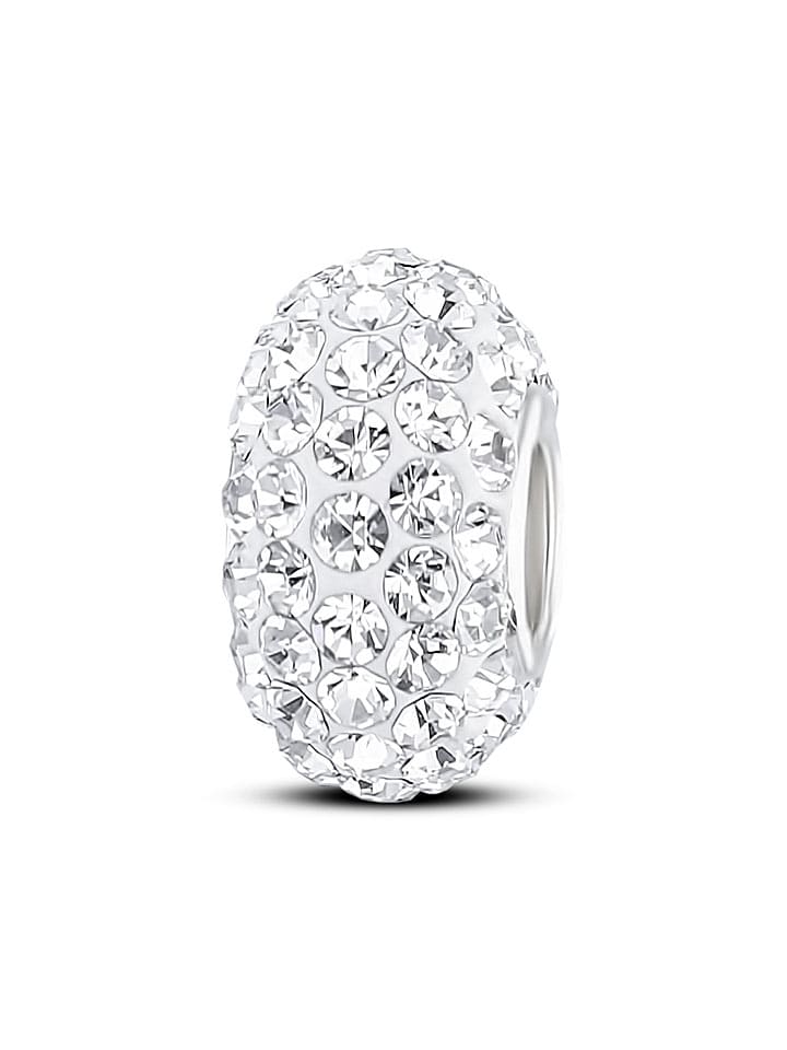 CHARM'S Silber-Bead mit Edelsteinen - onesize