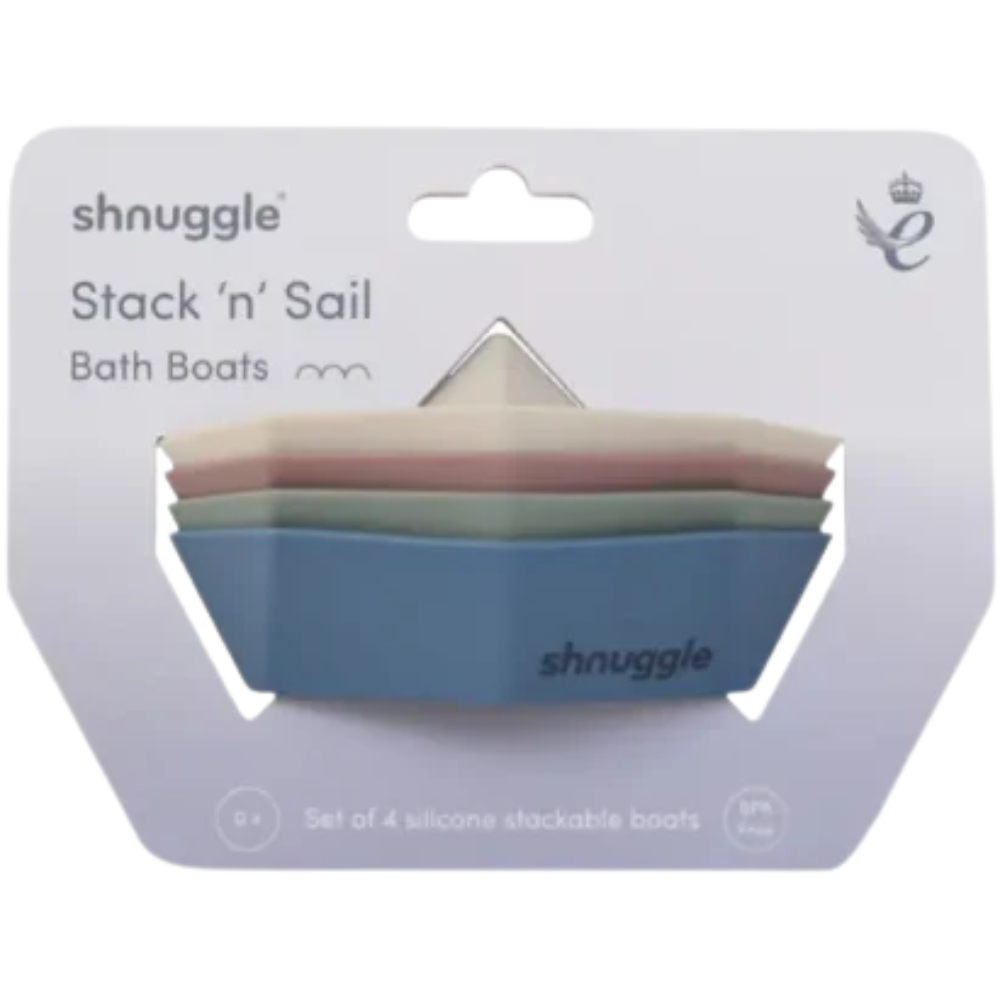 Shnuggle Stack n Sail Bath Boats Toy 4&nbsp;un.