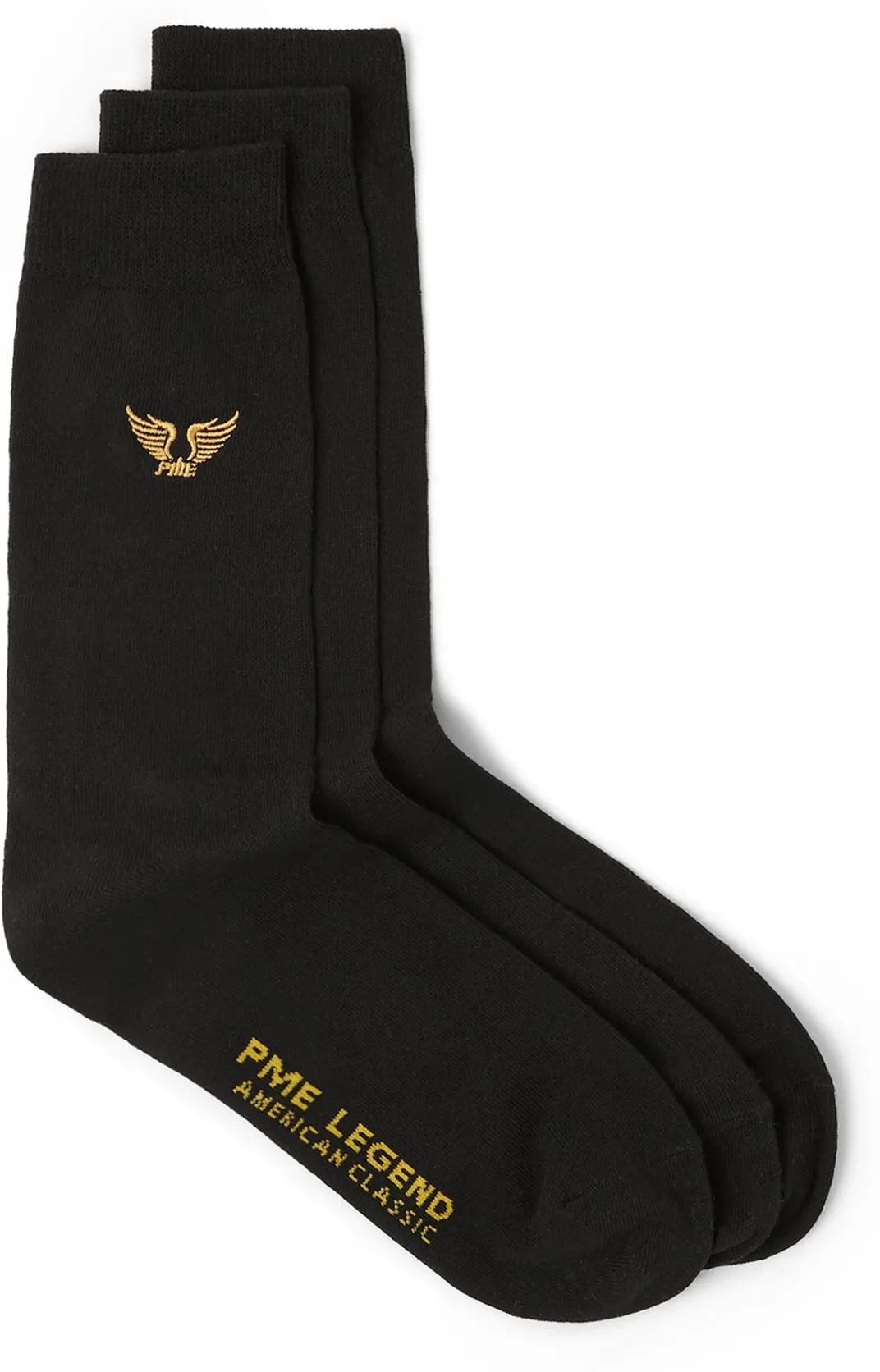 Langsocken PME LEGEND, Herren, Gr. 43-46, schwarz, Baumwollmischung, elastisch, Socken Langsocken, mit Markenlogo