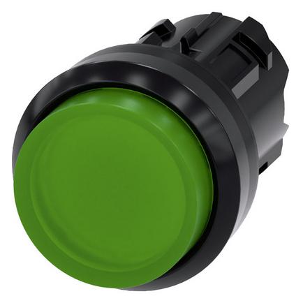 Siemens SIRIUS ACT Leuchtdrucktaster Frontelement Kunststoff, grün (3SU1001-0BB40-0AA0)