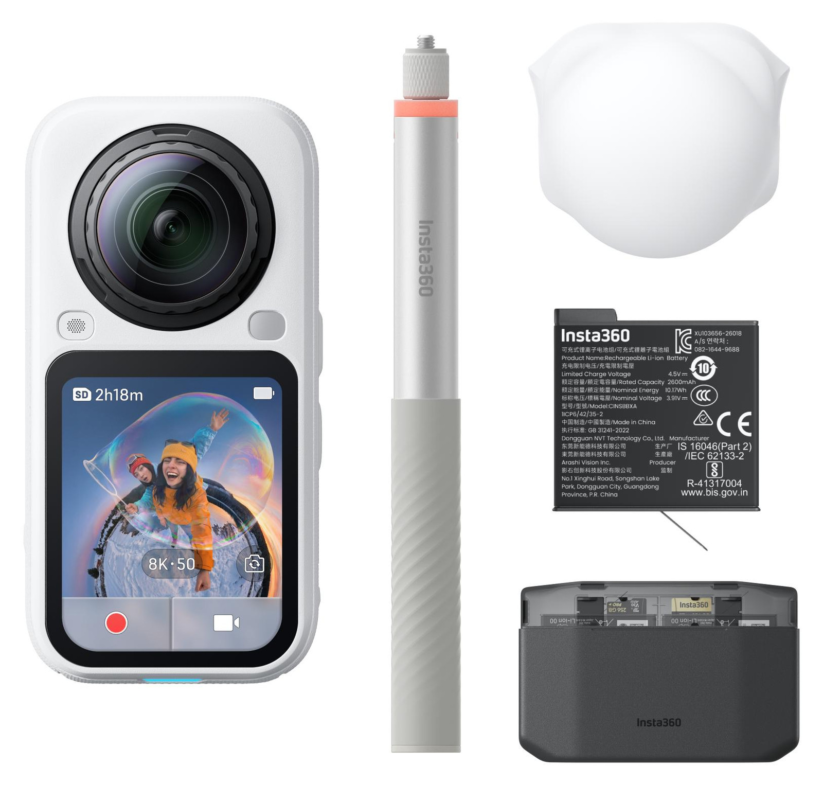 Insta360 X6 Essentials-pakket Actioncamera met 8K Ultra HD en 120 MP
