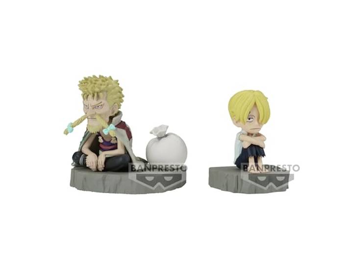 Banpresto Sanji & Zeff BP88900P One Piece World Collectable Log Stories Actiefiguur, 6 cm, meerkleurig