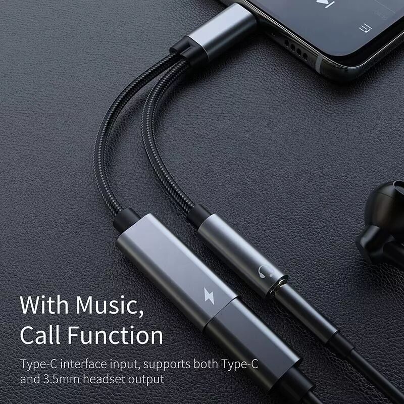 INF USB-C-Adapter für 3,5-mm-Kopfhörer und USB-C-Ladegerät