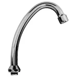 Kaja HU-Auslauf 200mm, mit Strahlregler für, offene Warmwasserbereiter chrom, 13112-C 13112-C