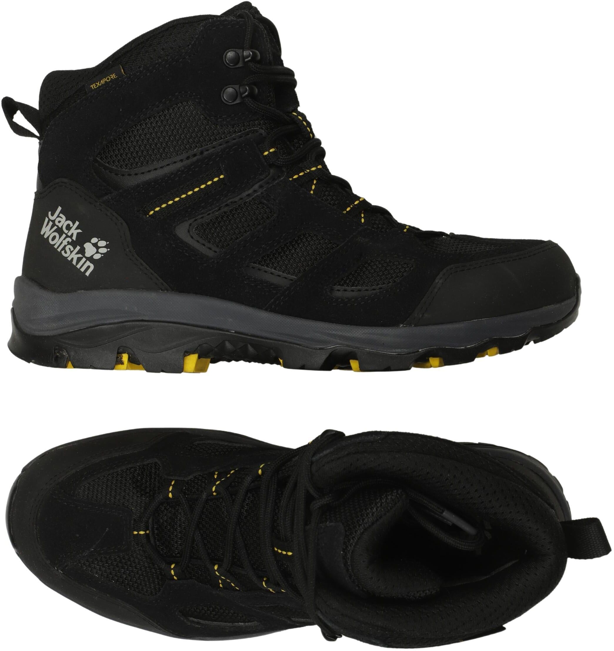 Jack Wolfskin Herren Stiefel, Schwarz, Gr. EU 40, Leder / Tex / Membran - Second Hand