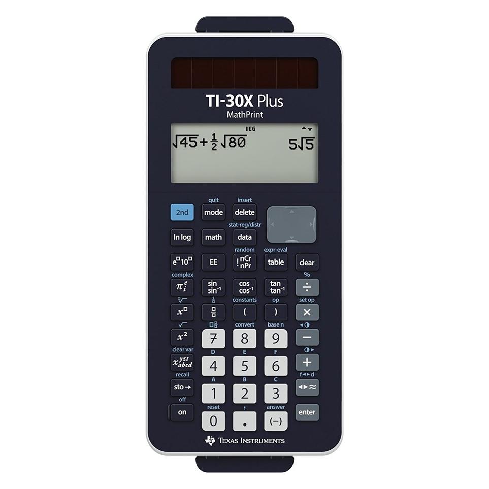 TI 30X Plus MathPrint (Batteriebetrieb, Solarenergie) (30XPLMPTBL3E1)