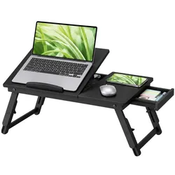 Relaxdays Höhenverstellbarer Laptoptisch Schwarz