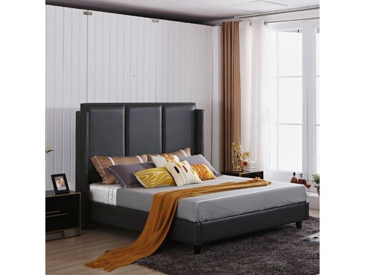 Xlmoebel Polsterbett Exklusives Designer Doppelbett aus edlen Materialien in elegantem Stil (Bett, 1-tlg., Bett), Hergestellt in Europa