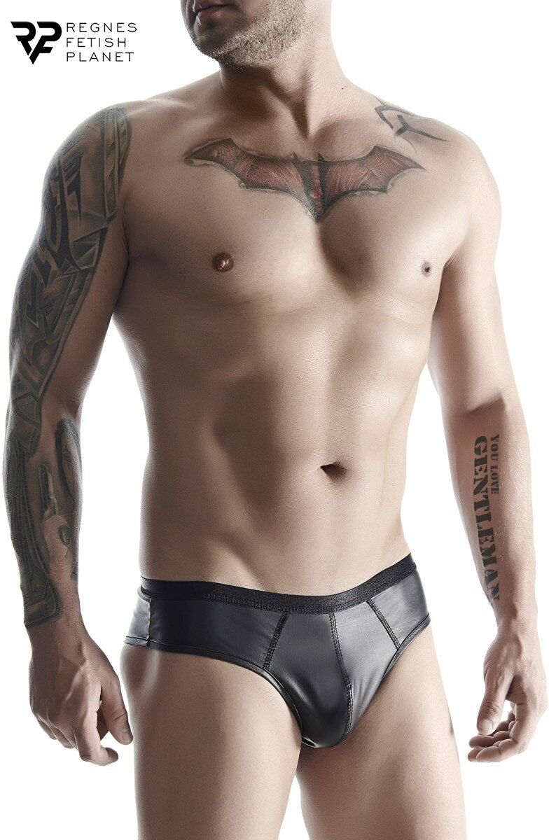 Regnes Slip noir wetlook