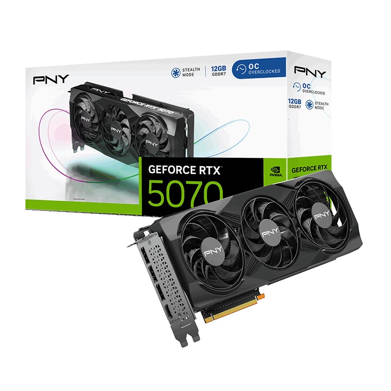 PNY GeForce RTX 5070 Triple OC 12GB Grafikkarte 3xDP/HDMI VCG507012TFXPB1-O