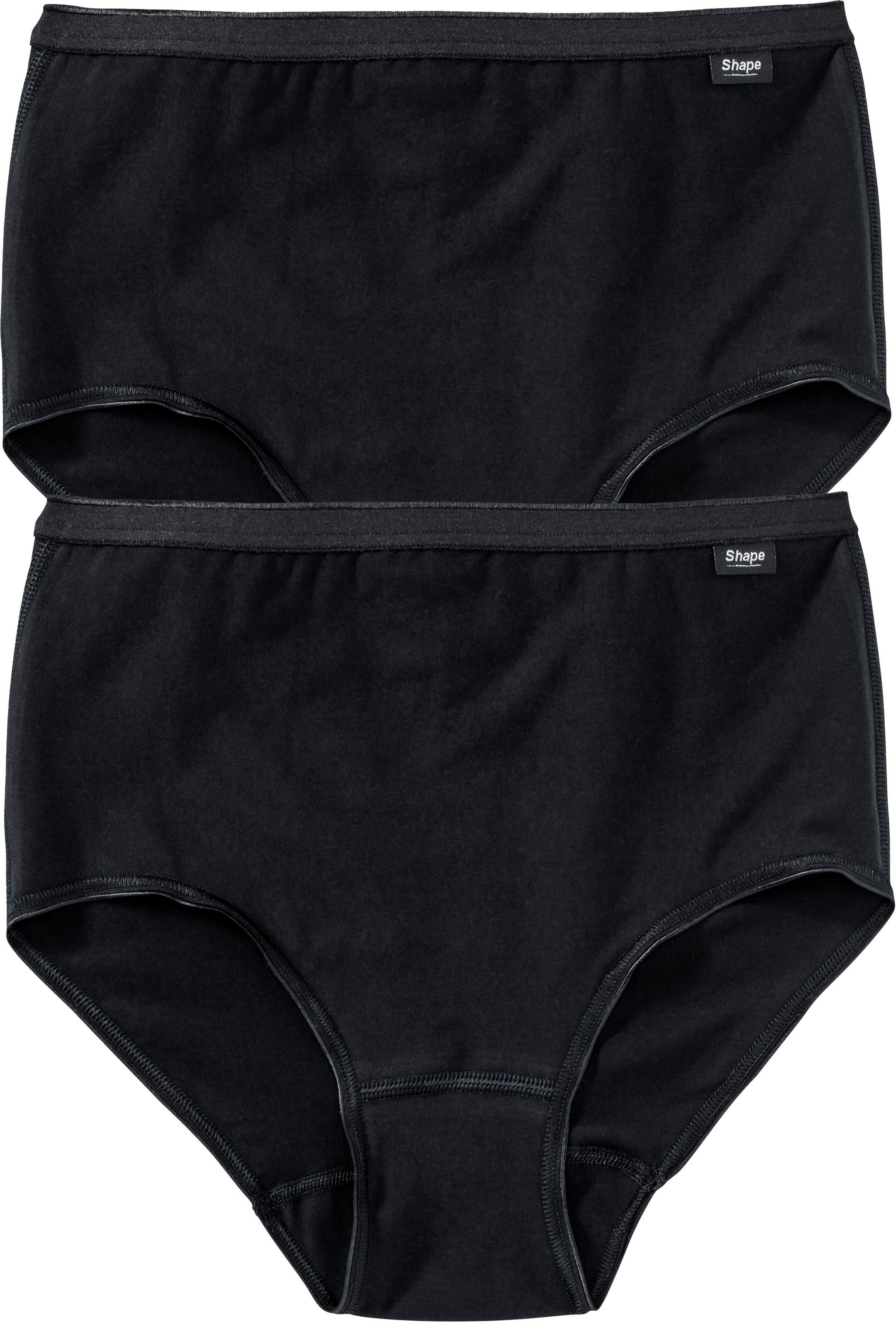 Formslip SPEIDEL "Shape", Damen, Gr. 46, schwarz, Obermaterial: 92% Baumwolle, 8% Elasthan, unifarben, Unterhosen Formslip, bequem, elastisch, figurbetonend, basic, Baumwollmix schwarz 46