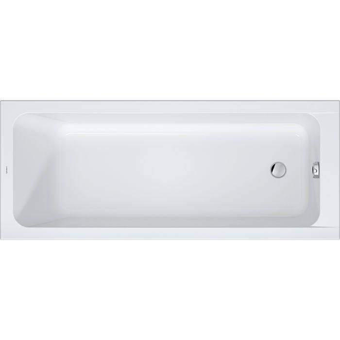 Duravit D-Code Badewanne 700670000000000 reduzierte Randhöhe 25mm, Weiß, 1700x700mm