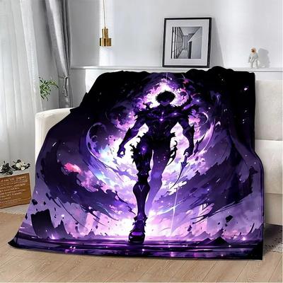 Uplift Picks Solo Leveling Flannel Throw Blanket Soft 3D Anime Sofa And Bed Cover 13 100x130 Cm