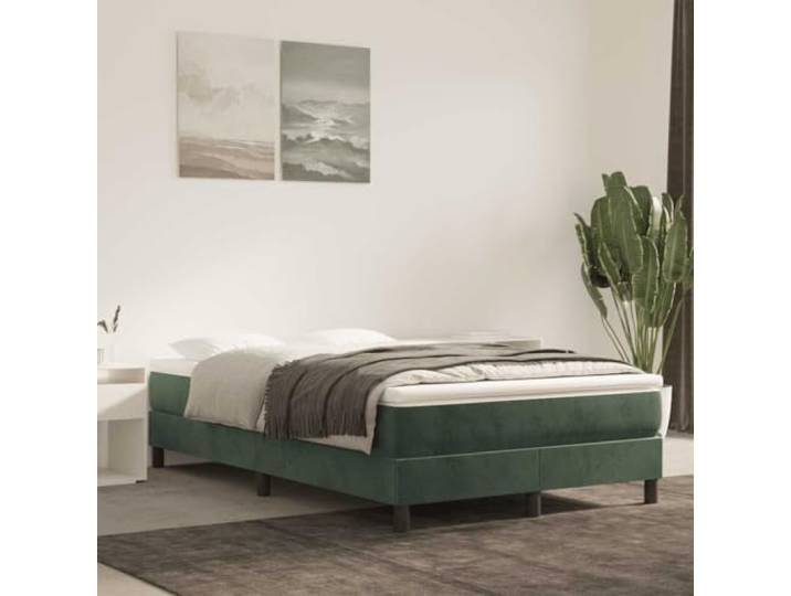 KTHLBRH Taschenfederkernmatratze Mittel Dunkelgrün 120x220x20 cm Samt Weicher Samtbezug, mittelharte Stützkraft, Taschenfederkern, druckentlastender Schaumstoff, langlebige Verarbeitung