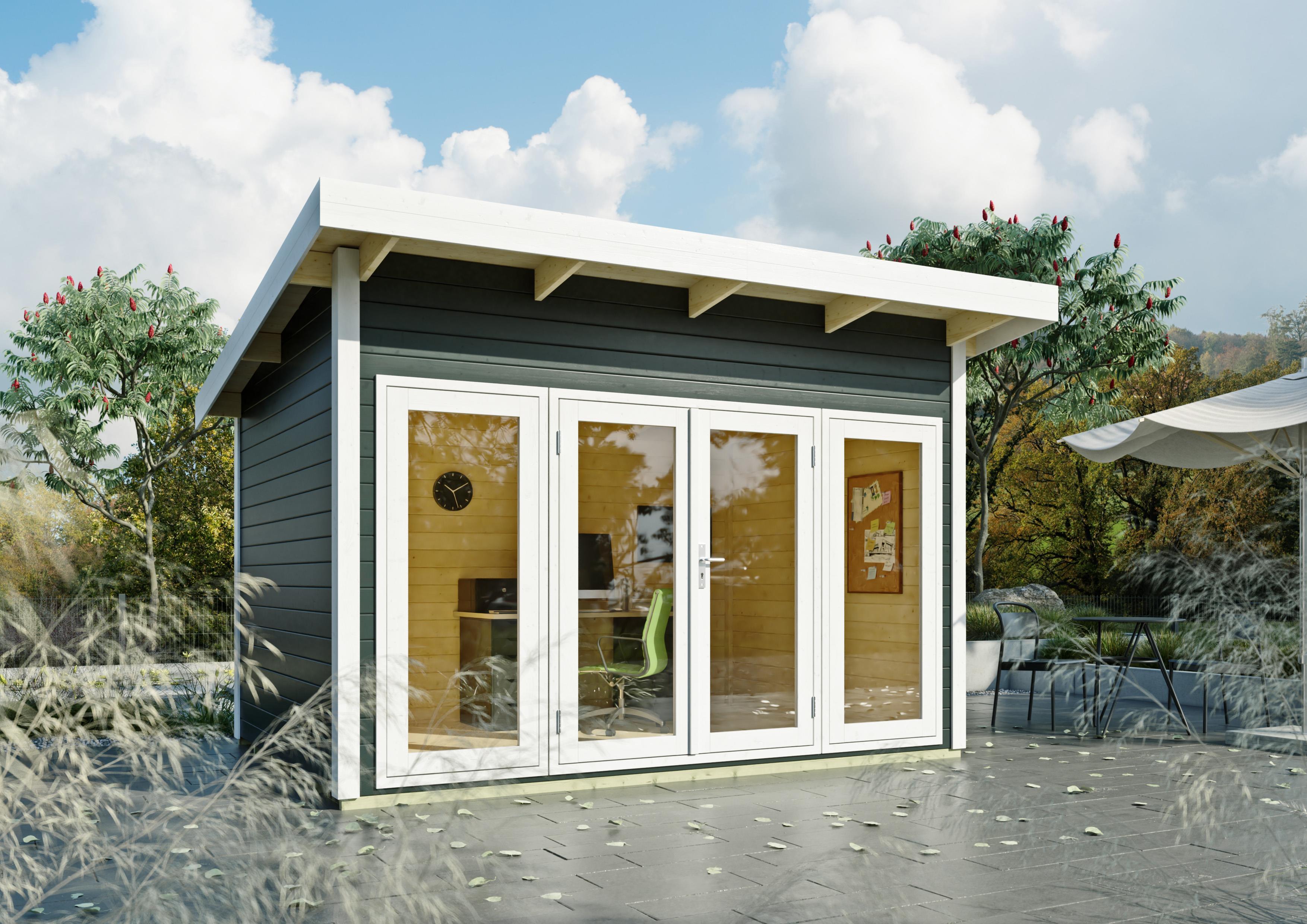Gartenhaus Minneapolis 3,50x2,50m - inklusive langlebigem EPDM-Dach