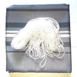 Home & Garden Balkonschutz Sichtschutz 6mx90cm grau-gestreift mit Kordel 300820122-HE