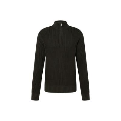 Sweater JOOP JEANS "Strickpullover JJK-02Honrio 1er Pack", Herren, Gr. L, grün (dunkelgrün), Obermaterial: 100% Baumwolle CO., Sweatshirts Sweater