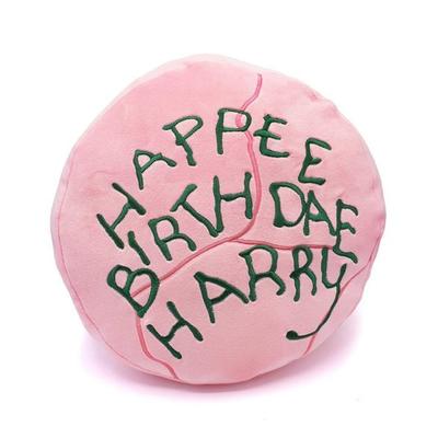 HP besticktes Kissen 'Happy Birthday'