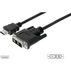 Digitus HDMI / DVI Adapterkabel HDMI-A Stecker, DVI-D 18+1pol. Stecker 3.00 m Schwarz AK-330300-030-S schraubbar HDMI-Kabel