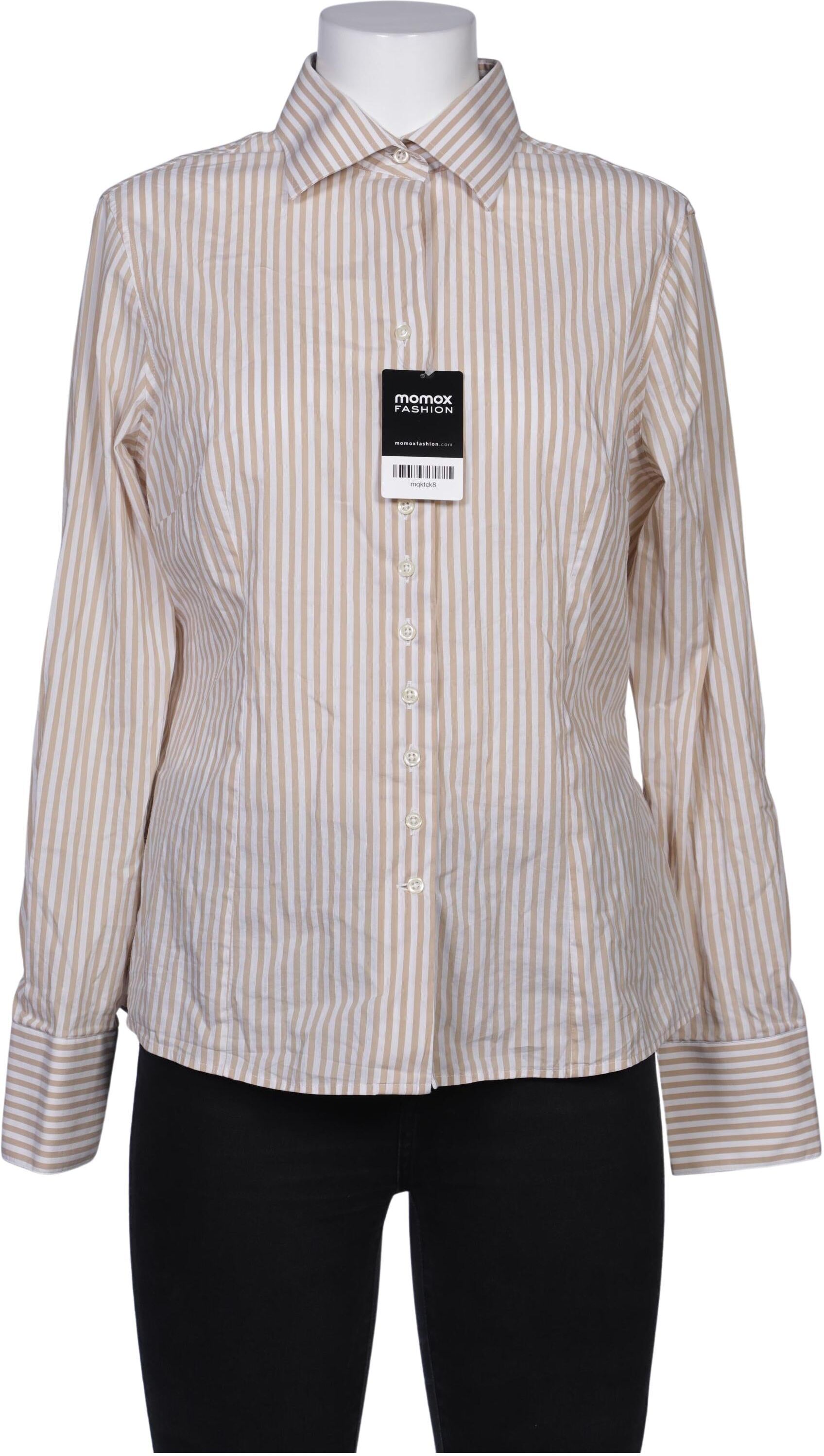 Circle of Gentlemen Damen Bluse, Beige, Gr. EU 42, Elasthan / Baumwolle / Synthetik - Second Hand