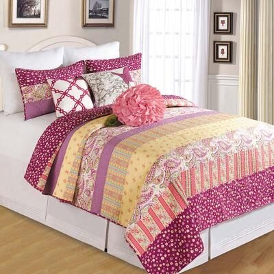C&F Home Paprika Full/Queen Matelassé Cotton Quilt
