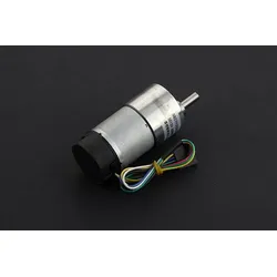 DFRobot Metall DC Getriebemotor + Encoder, 83RPM, 131:1, 45kgcm, 16CPR Encoder, 350mA Leerlauf, 12V