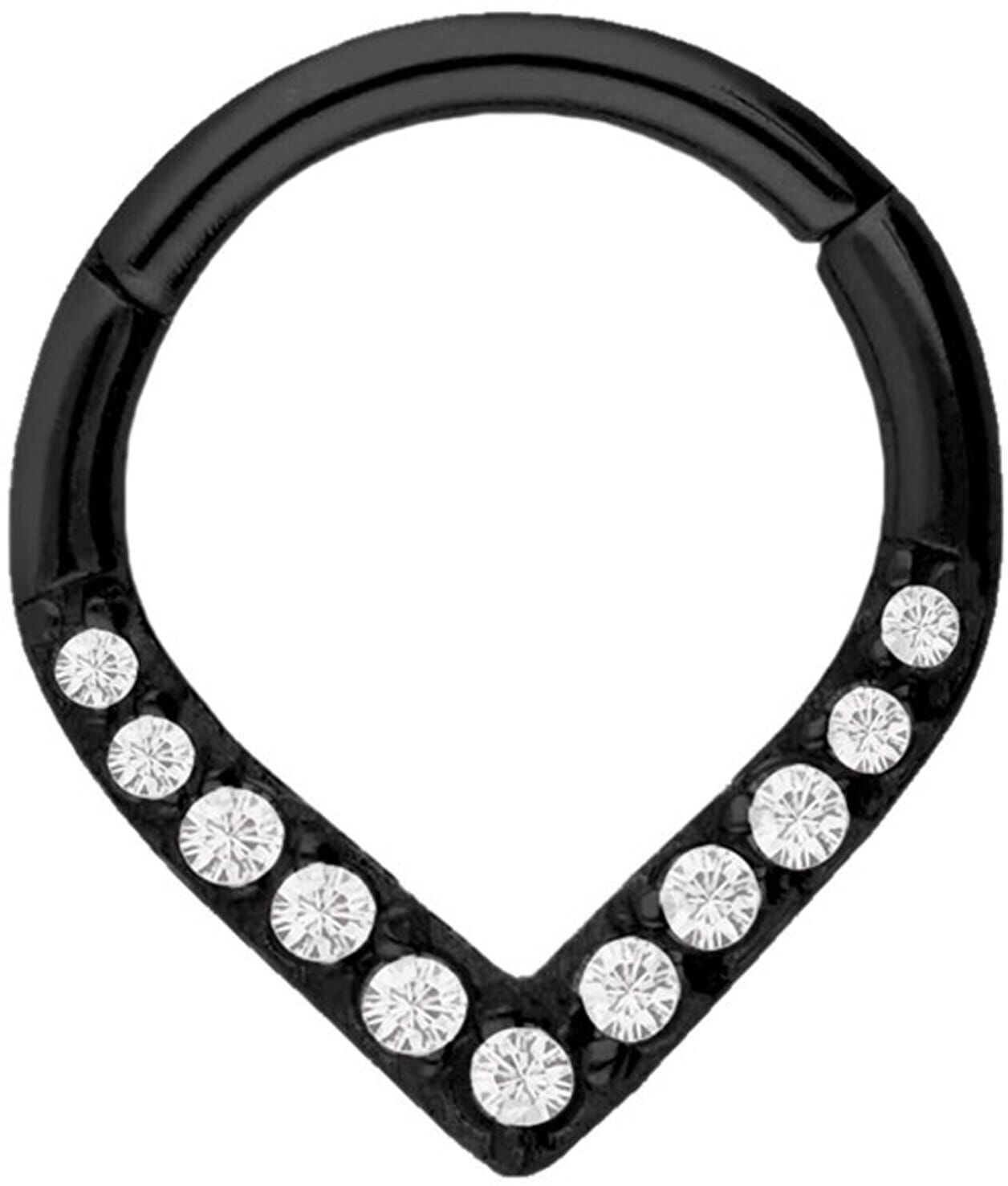 Nasenpiercing ADELIA´S "Piercing  Ohrpiercing", schwarz, Piercings, Damen, Chirurgiestahl, Nasenpiercing