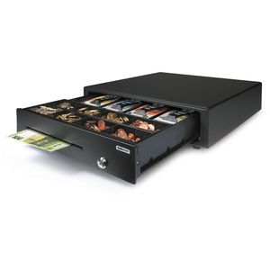 Safescan LD-4141 12V Kassenschublade, 41 x 41,5 cm, 4 Schein- und 8 Münzfächer, elektrisch über RJ12