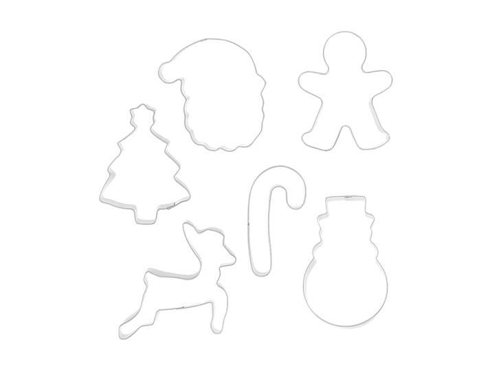 Nordwik Emporte pièces de Noël Nordwik, 6 pièces Acier inoxydable