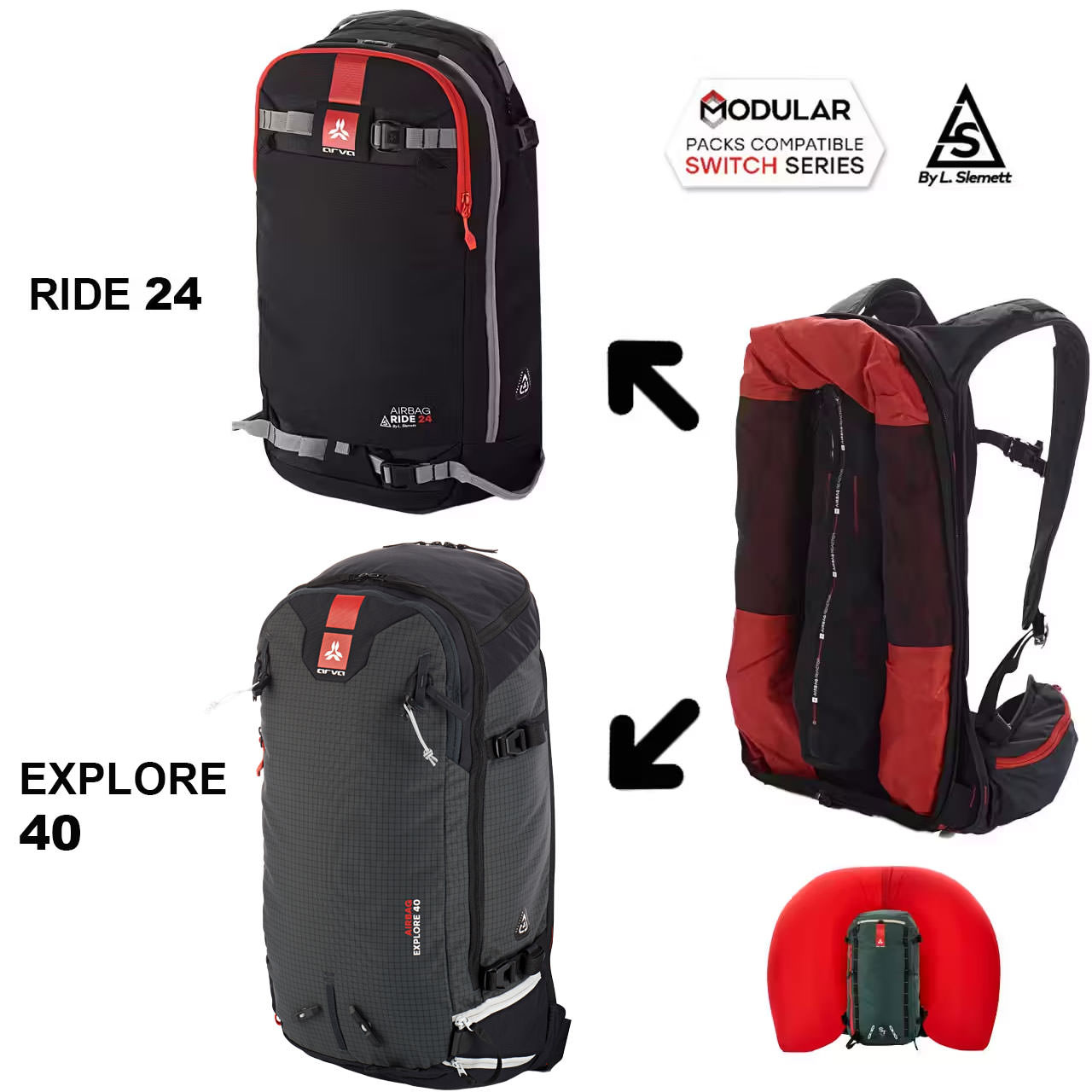 ARVA Airbag Switch Extreme Bundle Ride 24 + Explore 40