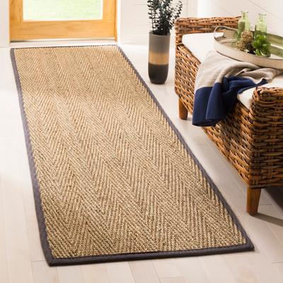 SAFAVIEH Natural Fiber Oceana Herringbone Seagrass Rug