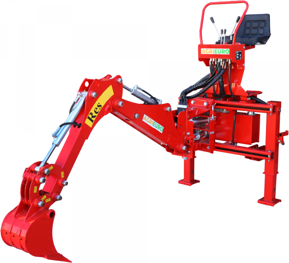 AgriEuro TOP-LINE AgriEuro Top Line RES15 - Heckbagger für Traktor mit Seitenverschiebung