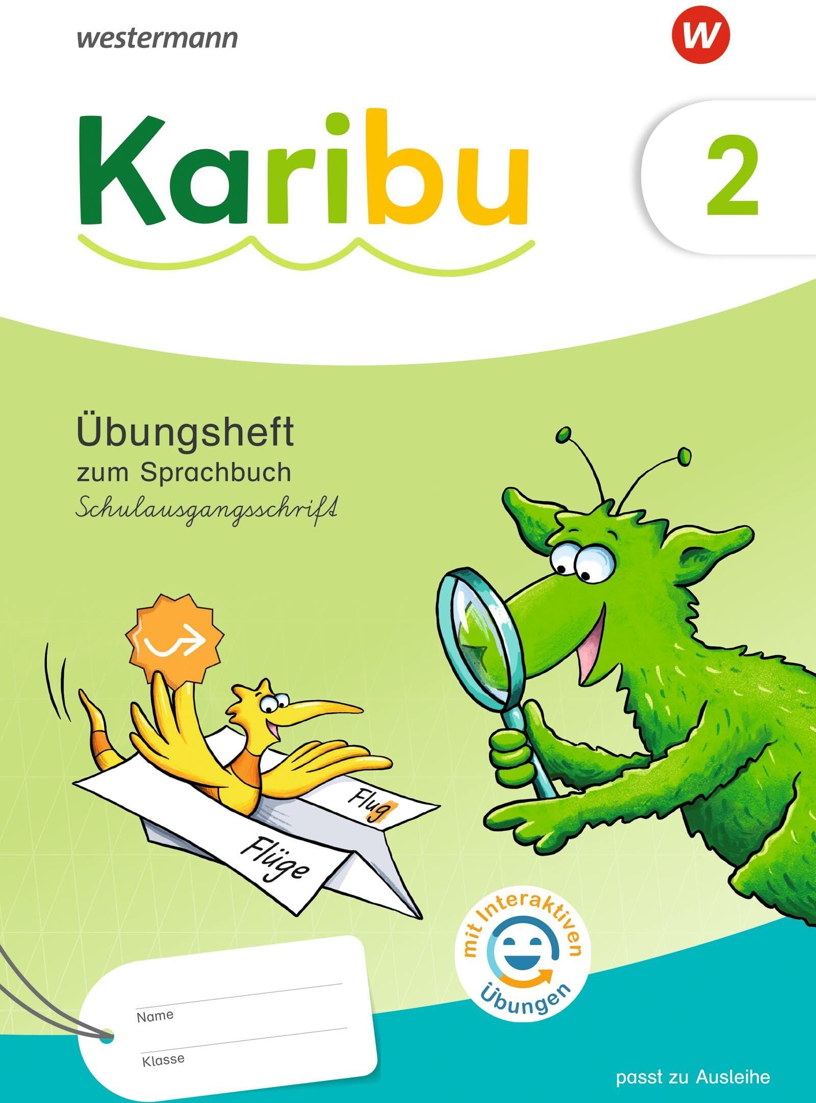 Karibu - Ausgabe 2024: Übungsheft 2 Schulausgangsschrift zum Sprachbuch mit interaktiven Übungen - Preis vom 09.10.2026 07:28:09 h