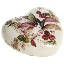 Chic Antique Florac Herz mit Blumenmotiv, 4x11,5x11,5 cm